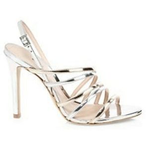 NEW SCHUTZ METALIC/ROSE GOLD STRAPPY SANDALS